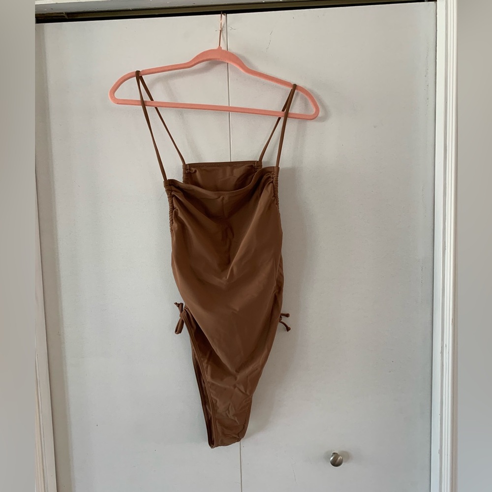 Ruched side swimsuit